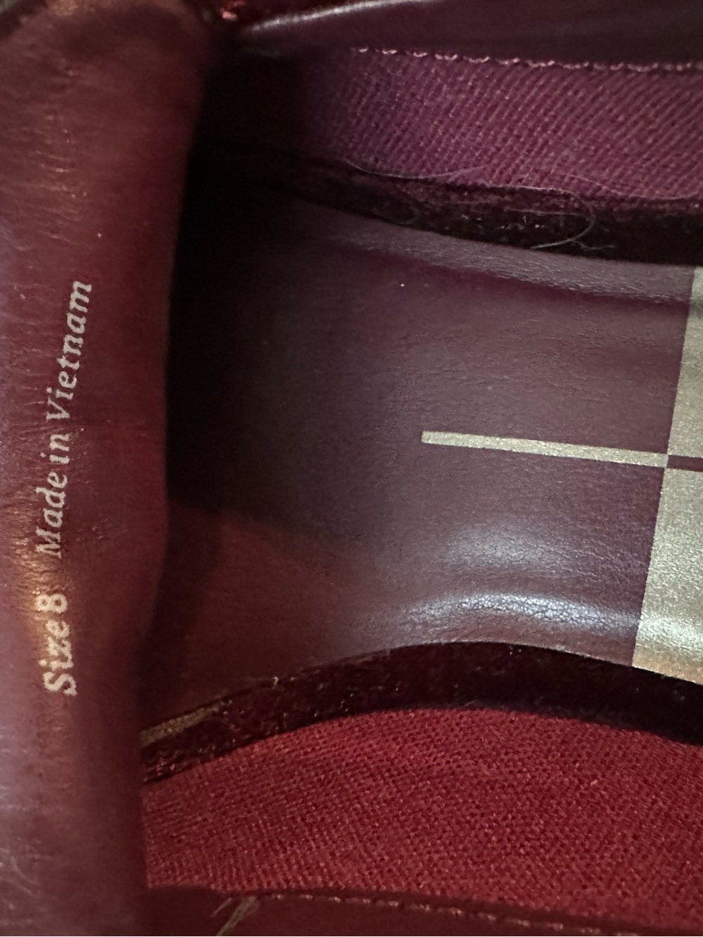 Dolce Vita Sling Back Loafers in Wine - Picture 5 of 5